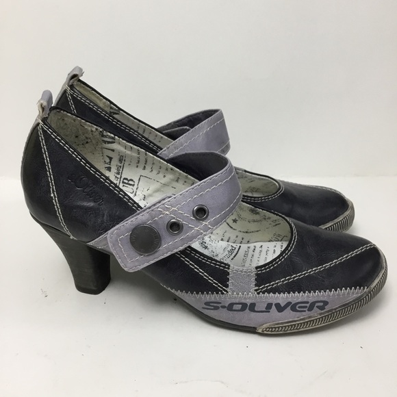 S.Oliver Leather Velcro Pumps Shoes - Picture 10 of 16